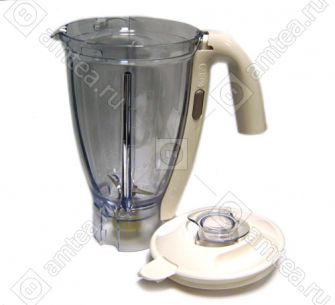 Чаша в сборе с крышкой, мерным стаканом, ручкой, ножом, муфтой блендера Moulinex