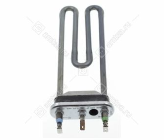 ТЭН (нагреватель) L=215 мм, 1850W, прямой с отверстием IRCA стиральной машины Candy, Gorenje, Hansa