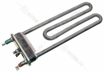 ТЭН (нагреватель) L=190 мм, 1800W, прямой с отверстием стиральной машины Bosch, Samsung