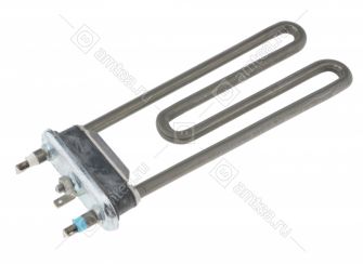 ТЭН (нагреватель) L=180 мм, 1640W, прямой без отверстия стиральной машины Candy, Zerowatt, Вятка