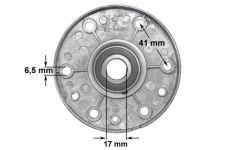 Суппорт 6203 подш. (фланец D=103 mm) стиральной машины Candy
