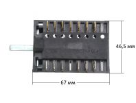 Переключатель режимов духовки ПМЭ 27-2353 П (5 позиционный, вал - 23 мм) (ПМ-5 880, Т21678-2353)