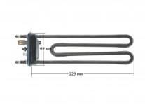 ТЭН (нагреватель) L=230 мм, 1950W, прямой с датчиком стиральной машины Electrolux, Zanussi, AEG