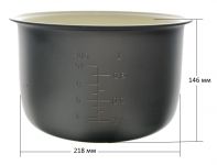 Чаша с тефлоновым покрытием 5 л. мультиварки KELLI 