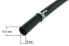 Патрубок (от клапана к порошкоприемнику) стиральной машины с хомутами