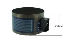 Тэн посудомоечной машины Bosch 2080W, D=75 мм, H=45 мм, 24.5 kOm малый, с разъёмом и термодатчиком 