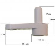 Упор двери нижний (правый) холодильника Indesit, Ariston, Stinol