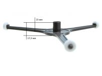 Крестовина (куплер, ролики) вращения тарелки СВЧ печи LG