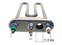 ТЭН (нагреватель) L=170 мм, 1700W, прямой с отверстием THERMOWATT стиральной машины